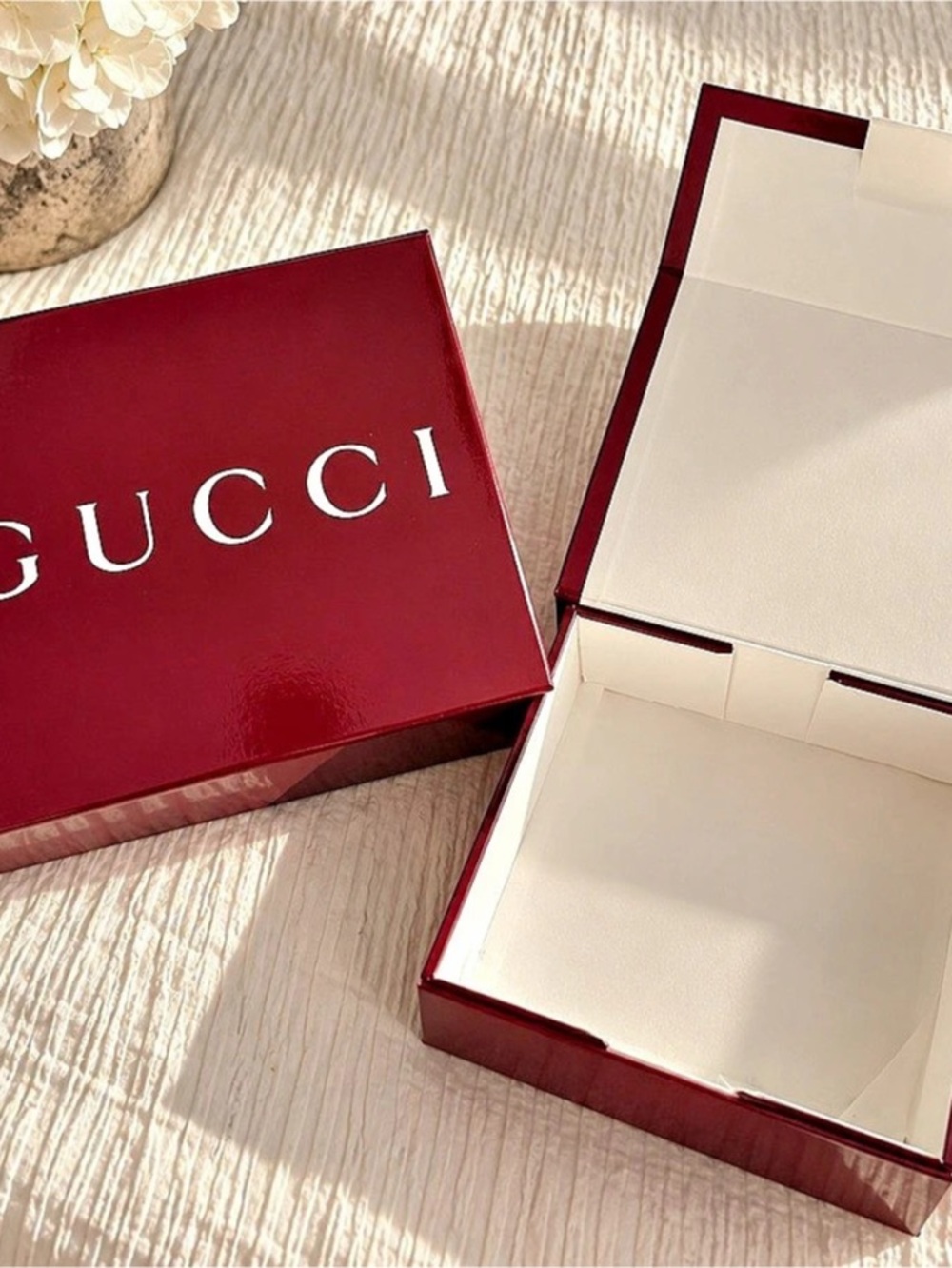 Gucci Rosso Ancora Empty Gift Box Red & White